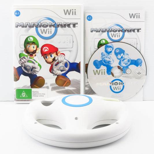 Mario Kart Wii with Nintendo Steering Wheel
